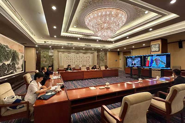 全國人大外事委員會副主任委員王超與羅馬尼亞眾議院外委會主席比羅舉行視頻會議
